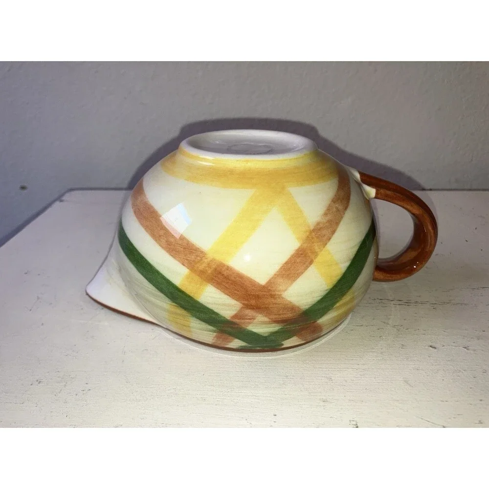 Vintage 1940s/1950s Vernon Kilns Vernoware Homespun Plaid Sauce or Gravy Boat